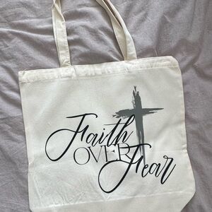 Faith Over Fear Tote Bag